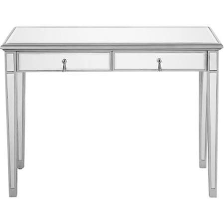 Convenience Concepts Chamberlan Dressing Vanity Table - Silver paint - 31 x 42 x 18 in. HI2963675